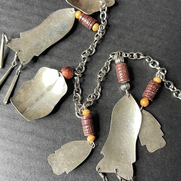 1970s Vintage Hmong Tribal Silver Charm Necklace - Picture 12 of 17